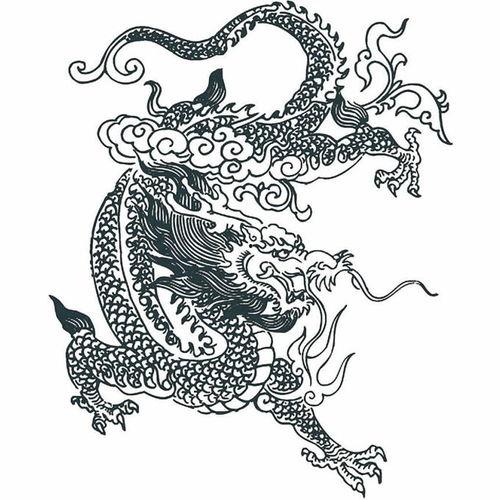 龙的图案图片大全,探寻中华龙图腾的千年魅力