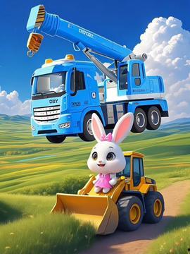 卡通挖掘机视频,趣味横生的工程探险之旅