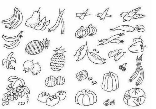 水果简笔画图片大全,缤纷色彩，勾勒自然美味